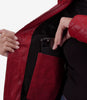 Womens Leather Red Biker Jacket