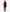 Women's Single Breasted Red Wool Coat -  3/4 Length