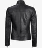 Womens Leather Black Cafe Racer Jacket