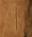 Light Brown Womens Suede Coat
