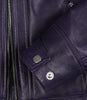 Womens Purple Real Leather Motorcycle Jacket