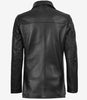 Womens Black Leather Blazer