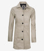 Womens Real Leather Beige Car Coat