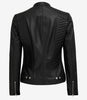 Womens Tall Black Slim Fit Leather Jacket