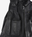 Womens Black Real Leather Motorcycle Jacket