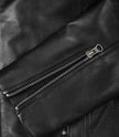 Womens Black Real Leather Cafe Racer Jacket