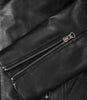 Womens Black Real Leather Cafe Racer Jacket