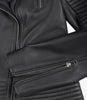 Womens Real Lambskin Leather Black Moto Leather Jacket