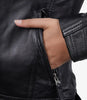 Womens Tall Black Leather Motorcycle Jacket