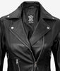Womens Asymmetrical Black Motorcycle Leather Jacket
