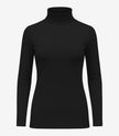 Womens Black Turtleneck Shirt 