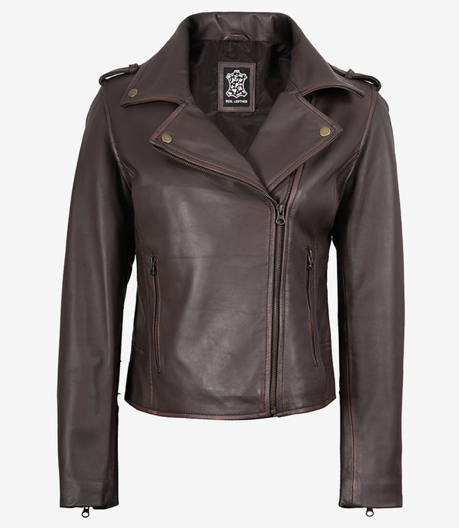 Colorado Womens Dark Brown Leather Jacket