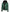 Womens Green Hooded Bomber Leather Jacket