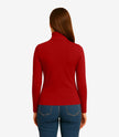 Womens Red Turtleneck Shirt 