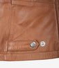 Rachel Womens Cognac Leather Jacket