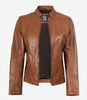 Montana Womens Camel Leather Jacket