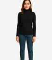 Womens Black Turtleneck Shirt 