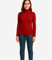 Womens Red Turtleneck Shirt 