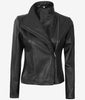 Womens Black Genuine Lambskin Leather Jacket