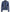Womens Biker Racer Blue Leather Jacket
