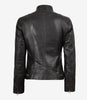 Womens Ruboff Brown Distressed Biker Leather Jacket