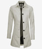 Womens Real Leather White Car Coat